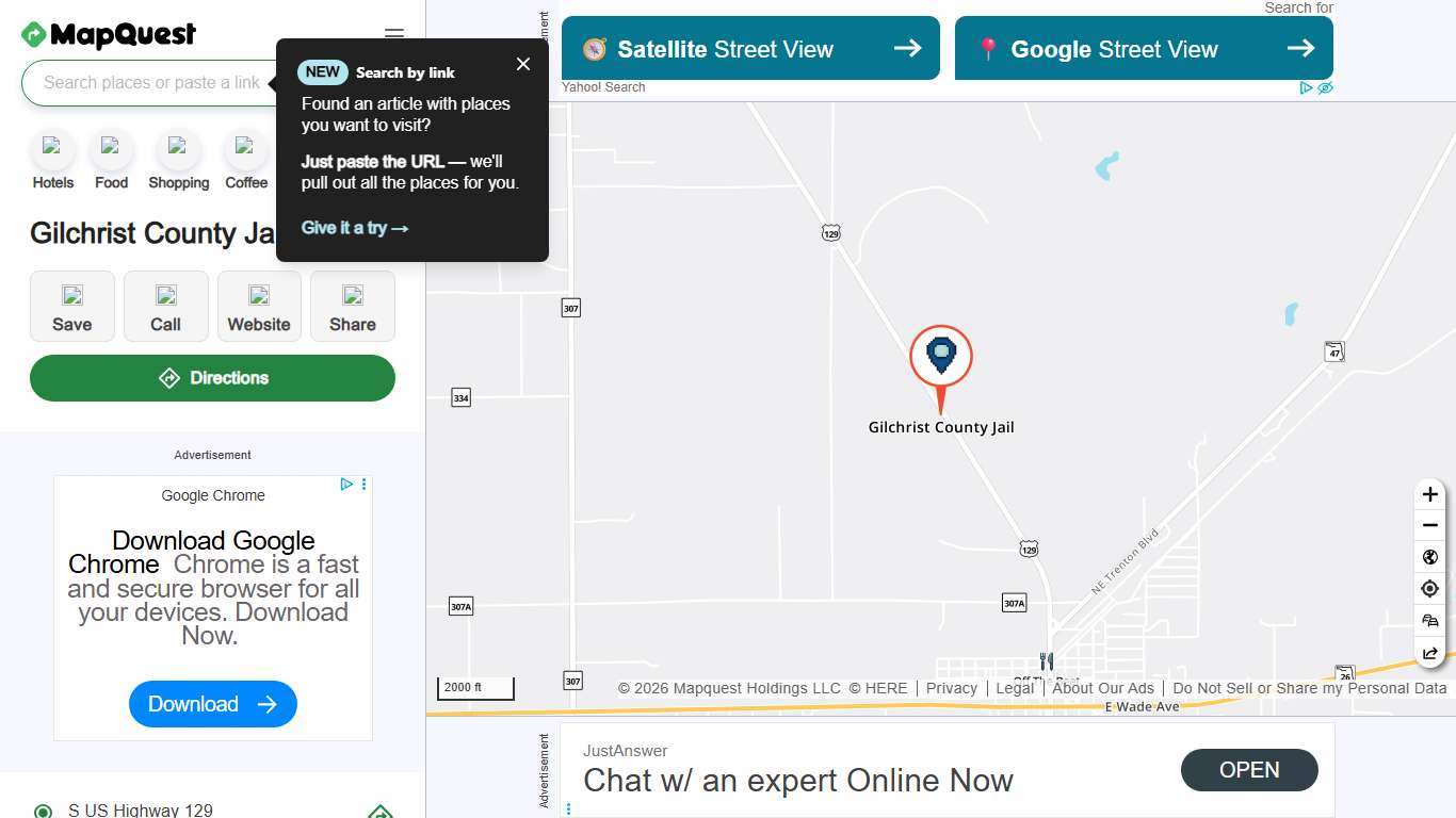 Gilchrist County Jail, S US Highway 129, Trenton, FL 32693, US - MapQuest